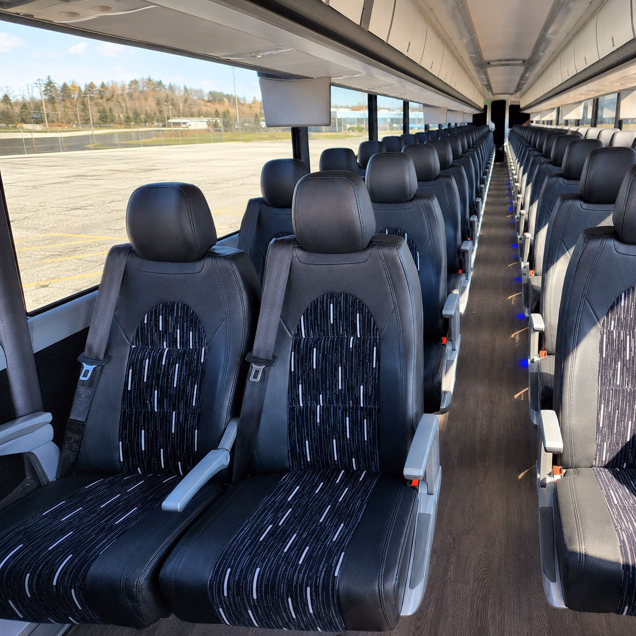 baton rouge charter bus inside